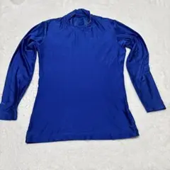 Mizuno ハイネック長袖シャツ 青