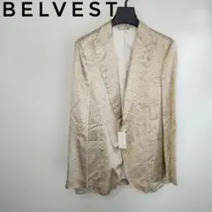 【値段応相談‼️】Belvest ベルベスト ボタニカル柄シルクジャケット 48