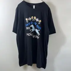 T-208 2022 POW WOW プリント Tシャツ XL ブラック