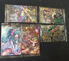 モンストウエハースカード5枚セット