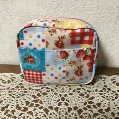 ポーチ パッチワーク風 未使用 本日再お値下げ