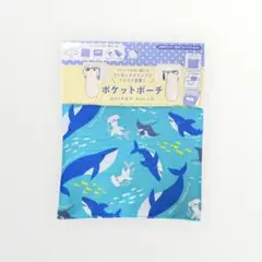 新品.男の子 ポケットポーチ.サメ柄 ポケットポーチ.ポケットポーチ