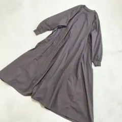 No one knows リブ付き Aラインワンピース M-L