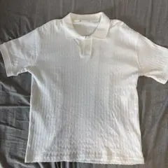 zara ザラ　メンズ　スキッパー　ニット　ポロシャツ