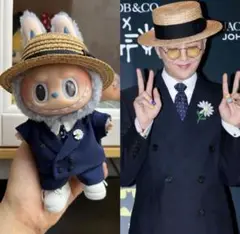 ラブブ　G-DRAGONジヨンぬいぐるみ着せ替え5点セット 黒スーツ