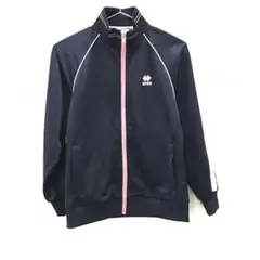 J429 errea 長袖ジップトラックジャケット ネイビー 160