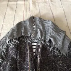 ミナペルホネン●鍵編み刺繍ニットショール●mina perhonen