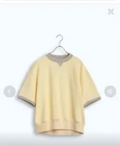 【メーカー完売品】KELEN /ケレン スウェットプルオーバー　黄色　半袖