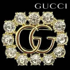 GUCCI グッチ ブローチ 美品 ヴィンテージ ゴールド