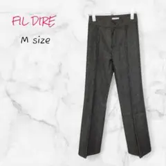 FIL DIRE チノパン ラメ ブラック スリム フィット M レディース