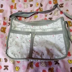 LeSportsac ハート柄 ショルダーバッグ グレー