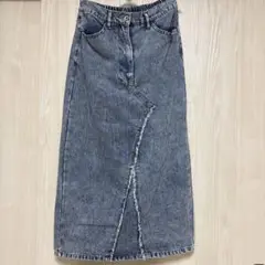 デニムスカート 後ろスリット