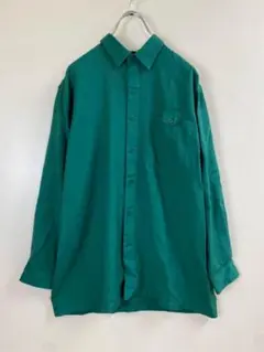 ジャパンヴィンテージ PIA SPORTS ウール シャツ グリーン サイズ4