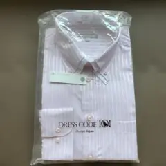DRESS CODE 101 長袖Yシャツ ピンク ストライプ L