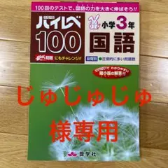 ハイレベ100小学3年国語 100回のテストで、国語の力を大きく伸ばそう!!