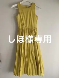 MARIAH イエロー ノースリーブワンピース　マリハ