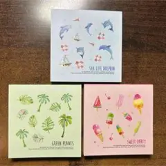 メモ用紙セット 3種デザイン