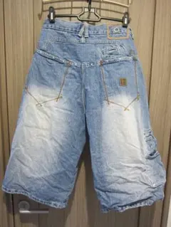 ファイナルセール　ipelle pelle　ハーフ パンツ デニム バギー