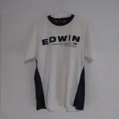 EDWIN Tシャツ Mサイズ ホワイト/ブラック