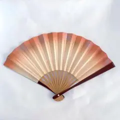 美品 茶扇子 赤本漆塗り