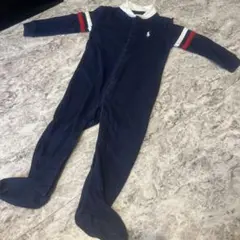 Ralph Lauren 足付きネイビーロンパース
