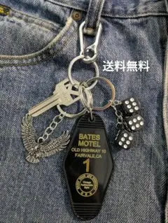 【カラビナ付き】キーホルダー4点セット ストリート　アメカジ　古着