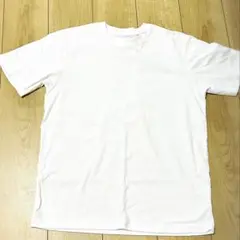 【無印良品】天竺編みクルーネックTシャツ(白色)