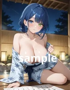 AIイラスト　美女 L版サイズ 1点物 B76