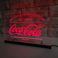 No.N001-5 A4 コカ・コーラ LED ネオン サイン 看板 スタンド