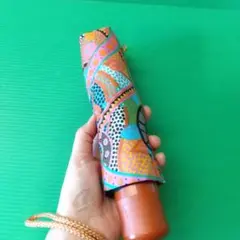 折りたたみ傘 Shelta 総柄 ピンクオレンジ系