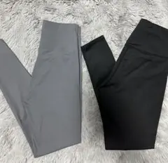 ハイウエストヨガパンツ グレーとブラックの2色