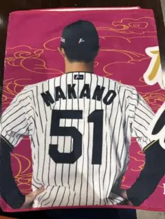 阪神　 SHOP DUGOUT限定勝っても負けても虎命タオル　中野拓夢選手