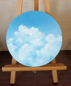 《雲にとける日 – blue no.6》油絵原画