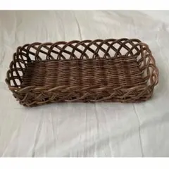新品未使用　あけび　かご　カトラリーバスケット