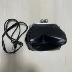 黒 合成皮革 クラッチバッグ