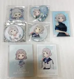 学マス　リーリヤ　まとめて　缶バッジ　アクリルカード　フォトカード