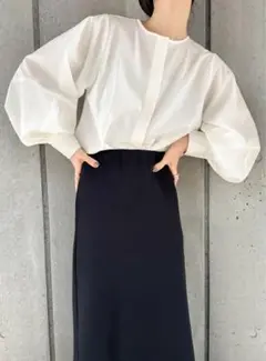 【未使用/完売品】セレクトモカ スリーブステッチボリュームスリーブブラウス