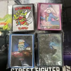 イラストスリーブ キャラスリーブ 4点まとめ売り 未開封 中古 ジャンク品