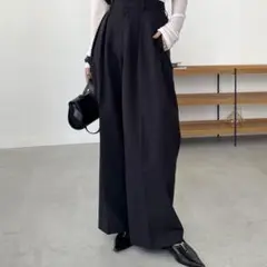 CAPRICIEUX LE'MAGE 2タックワイドパンツ