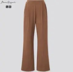 ユニクロ×マメクロゴウチ エアリズムコットンタックパンツ　M ブラウン