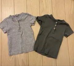 H＆MオーガニックコットンTシャツ2枚セット