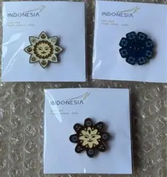 大阪万博 インドネシア館　ピンバッジ　トゥムトゥム　ピンズ　全3種set 人気♪
