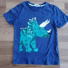 H&M トリケラトプススパンコール Tシャツ M