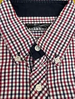 BEAMS ビームス　チェックシャツ