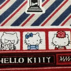 ハローキティ　ロンドン　生地　ハギレ　2019