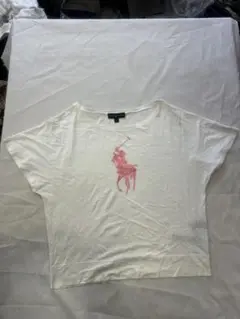 $ Ralph Lauren 半袖クルーネックTシャツ ホワイト コットン