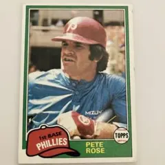 ピート・ローズ フィリーズ MLB 1981トレーディングカード