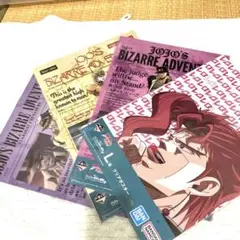 ジョジョの奇妙な冒険＋　クリアポスターL賞4枚