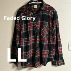 Faded Glory チェック柄シャツ XL
