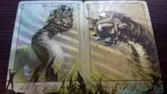 【2枚セット】MTG FOIL ワーム 3/3 接死＆絆魂ニールセン トークン